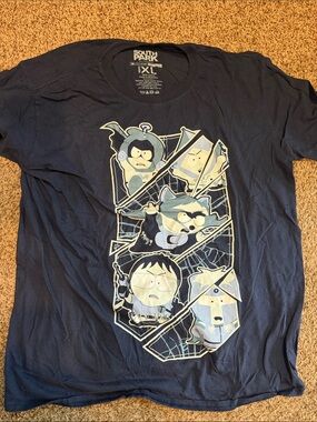 South Park Men's Short Sleeve Navy Graphic Tee